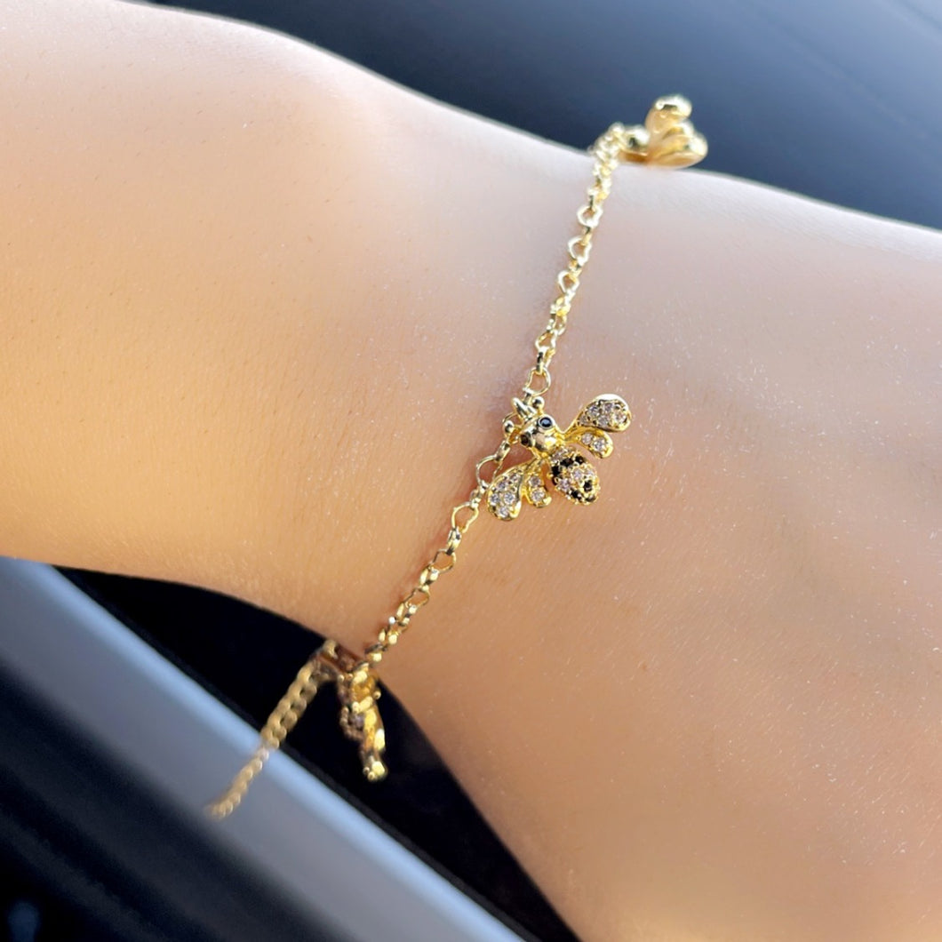 Bling Bee Charm Bracelet - Bling Bee Jewels